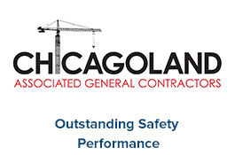 Chicagoland Association of General Contractors Logo & AGC Logo - Outstanding Safety Performance