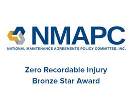 NMAPC - Zero Recordable Injury Bronze Star Award (Zero Safety Awards Logo)