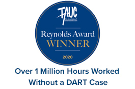 Over 1 Million Hours Worked Without a DART Case - Reynolds Safety Award 2020